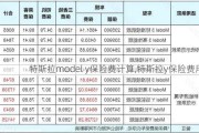 特斯拉model y保险费计算,特斯拉y保险费用