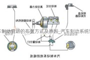 汽车制动管路的布置方式及原因_汽车制动系统管路