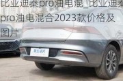 比亚迪秦pro油电混_比亚迪秦pro油电混合2023款价格及图片