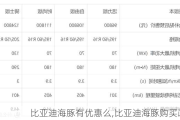 比亚迪海豚有优惠么,比亚迪海豚购买政策