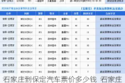 石家庄到保定汽车票价多少钱_石家庄到保定汽车