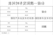 濮阳汽车站发车时间表-濮阳客车发车时间