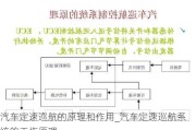 汽车定速巡航的原理和作用_汽车定速巡航系统的工作原理