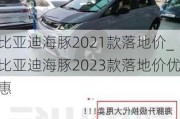 比亚迪海豚2021款落地价_比亚迪海豚2023款落地价优惠