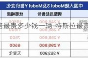 特斯拉价格最贵多少钱一辆-特斯拉最高价格多少钱一辆