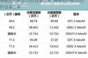 特斯拉价格2023价目表二手_特斯拉价格2023价目表二手