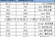 小鹏p7车长是多少,小鹏p7车身尺寸