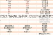 欧拉好猫gt配置参数_欧拉好猫2021款gt