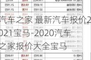 汽车之家 最新汽车报价2021宝马-2020汽车之家报价大全宝马