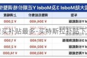 特斯拉哪里买补贴最多-买特斯拉补贴下来要多少钱