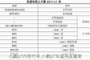 小鹏p7内部代号,小鹏p7车架号在哪里