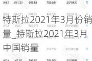 特斯拉2021年3月份销量_特斯拉2021年3月中国销量