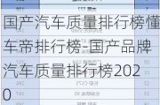 国产汽车质量排行榜懂车帝排行榜-国产品牌汽车质量排行榜2020