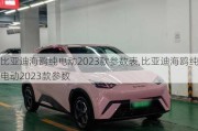 比亚迪海鸥纯电动2023款参数表,比亚迪海鸥纯电动2023款参数