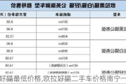 欧拉好猫最低价格,欧拉好猫二手车价格南宁一览表