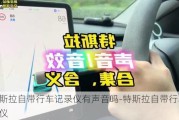 特斯拉自带行车记录仪有声音吗-特斯拉自带行车记录仪