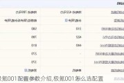 极氪001配置参数介绍,极氪001怎么选配置