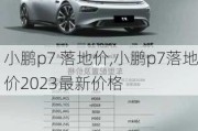 小鹏p7 落地价,小鹏p7落地价2023最新价格