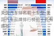 美国汽车排名前十车型-美国汽车品牌排行榜前十名有哪些