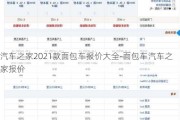 汽车之家2021款面包车报价大全-面包车汽车之家报价