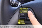 汽车指示灯cruise什么意思-汽车指示灯