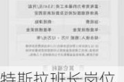 特斯拉班长岗位怎么能拿到-特斯拉班组长待遇明细