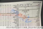 欧拉好猫2021款尺寸参数_欧拉好猫汽车参数