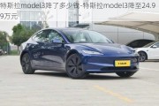 特斯拉model3降了多少钱-特斯拉model3降至24.99万元