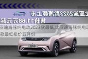 比亚迪海豚纯电动2023款最低,比亚迪海豚纯电动2023款最低报价五月份