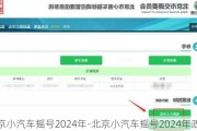 北京小汽车摇号2024年-北京小汽车摇号2024年政策