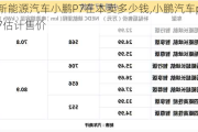 新能源汽车小鹏P7在本卖多少钱,小鹏汽车p7估计售价