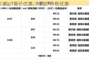 小鹏p7售价优惠,小鹏p7价格优惠