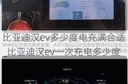 比亚迪汉ev多少度电充满合适_比亚迪汉ev一次充电多少度