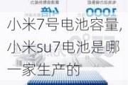 小米7号电池容量,小米su7电池是哪一家生产的