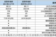 比亚迪海豚2024款配置,比亚迪海豚2024款配置参数