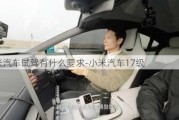 小米汽车试驾有什么要求-小米汽车17级