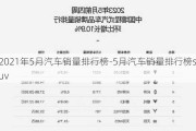 2021年5月汽车销量排行榜-5月汽车销量排行榜suv