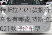 特斯拉2021款报价车型有哪些,特斯拉2021款报价车型