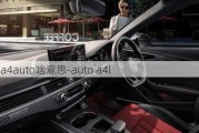 奥迪a4auto啥意思-auto a4l