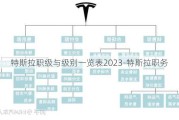 特斯拉职级与级别一览表2023-特斯拉职务