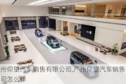 广州仰望汽车销售有限公司,广州仰望汽车销售有限公司怎么样