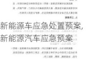 新能源车应急处置预案,新能源汽车应急预案