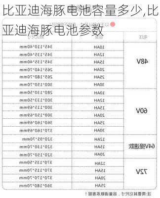 比亚迪海豚电池容量多少,比亚迪海豚电池参数