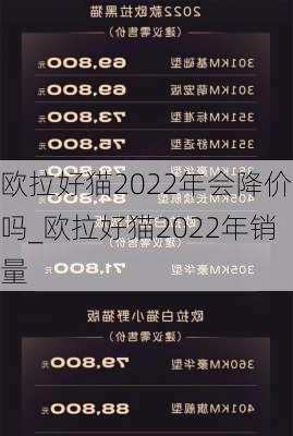 欧拉好猫2022年会降价吗_欧拉好猫2022年销量