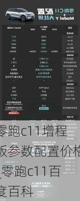 零跑c11增程版参数配置价格_零跑c11百度百科