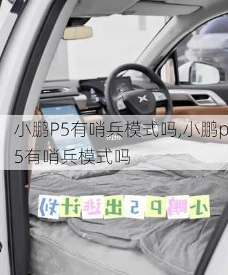 小鹏P5有哨兵模式吗,小鹏p5有哨兵模式吗