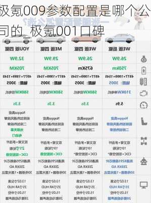 极氪009参数配置是哪个公司的_极氪001口碑