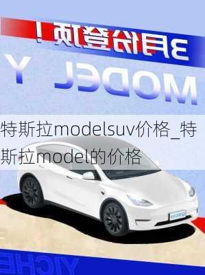 特斯拉modelsuv价格_特斯拉model的价格