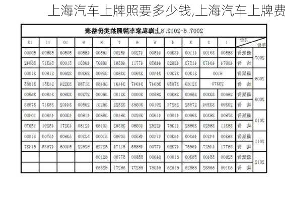 上海汽车上牌照要多少钱,上海汽车上牌费