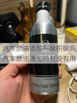 汽车燃油添加剂除积碳吗,汽车燃油添加剂有没有用